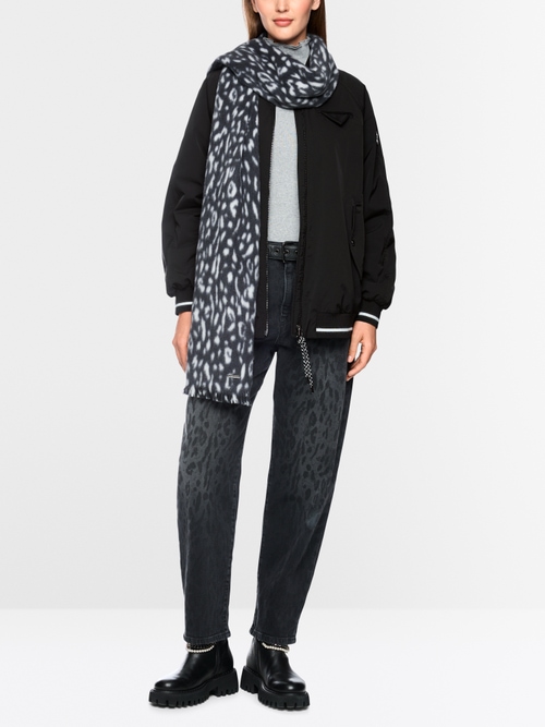 Contemporary look college-style jacket