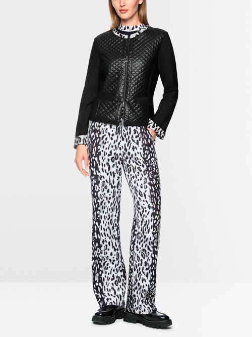 Jacket with contemporary quilted look
