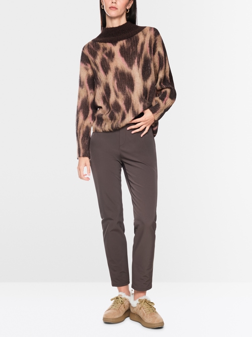 ‘Knitted in Germany’ leo print jumper
