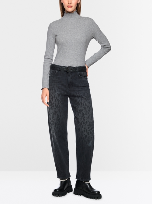 Fitted turtleneck shirt