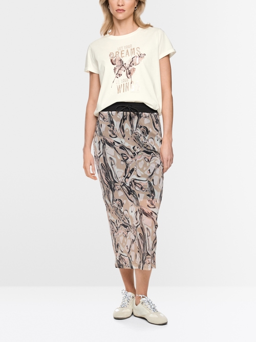 Cotton T-shirt with sequins