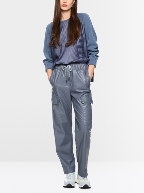WUXI faux leather trousers