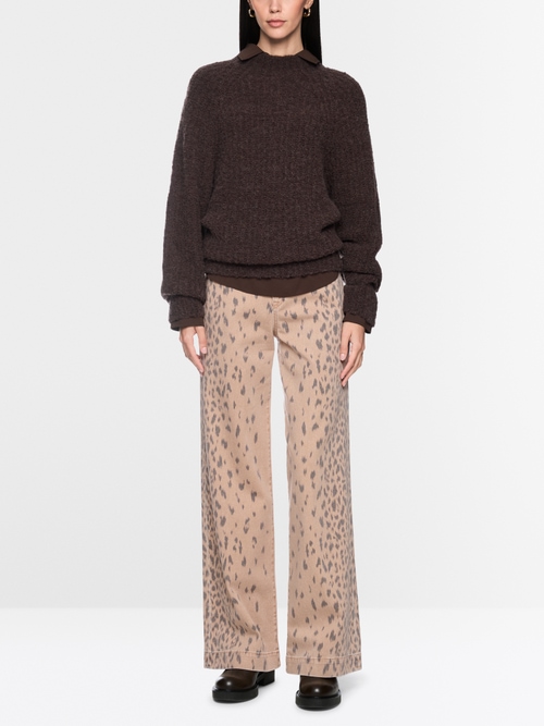 Jeans WARRI im Wide Fit mit Leoprint