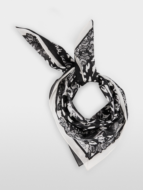 Square printed scarf