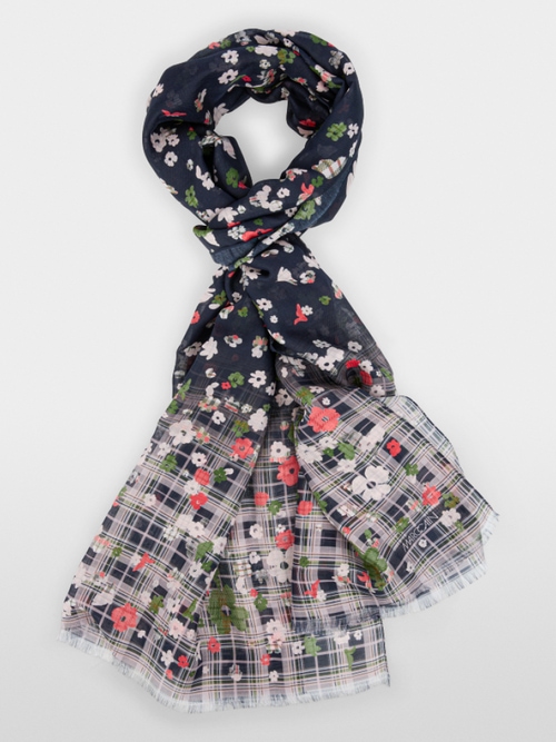 Écharpe à motif floral