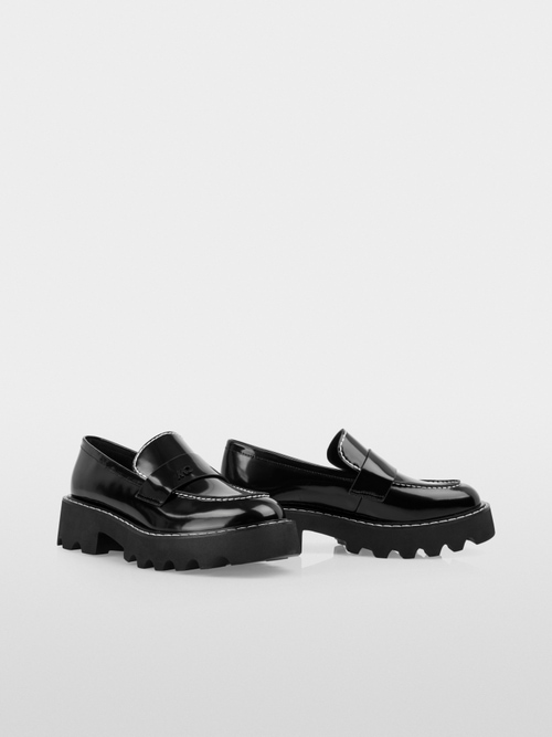 Loafers with chunky soles