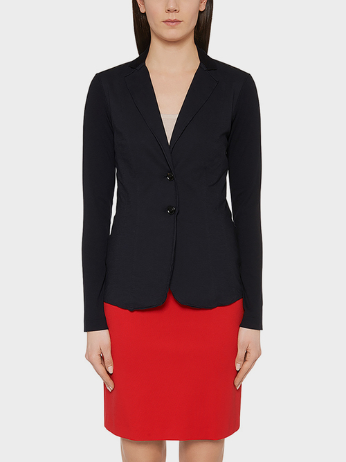 Leichter Blazer im Material-Mix