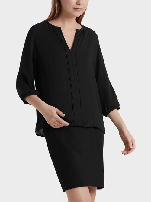 Chemise légère en microfibres fluides  