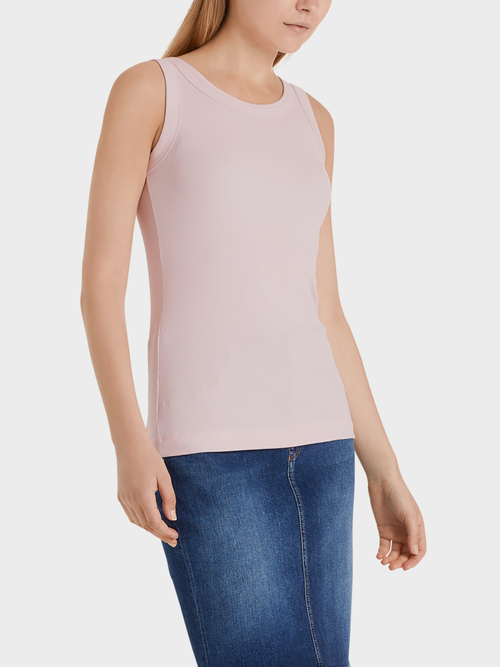 Tank Top aus Ripp-Jersey