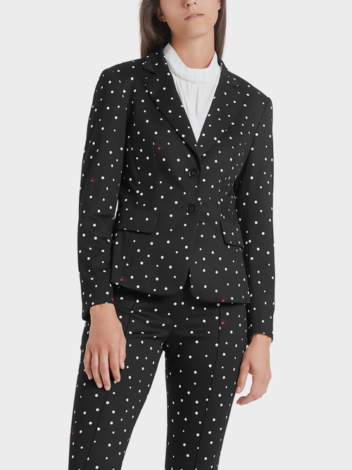 Gepunkteter Jerseyblazer
