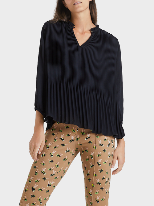 Plissierte Bluse