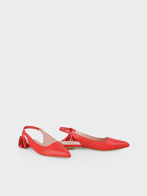 Spitze Slingback-Ballerinas