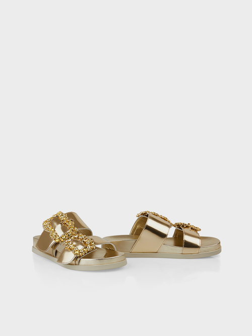 Glamouröse Fußbettsandalen