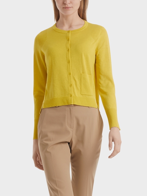 Feinstrickjacke mit Seide