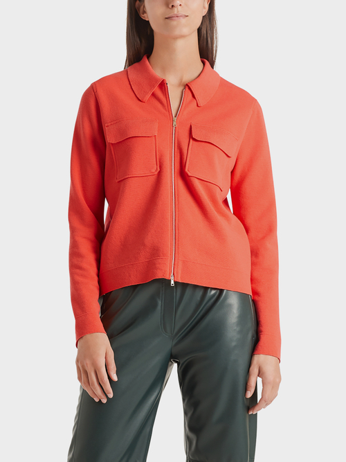 Shirt-style jacket “Knitted in Germany”
