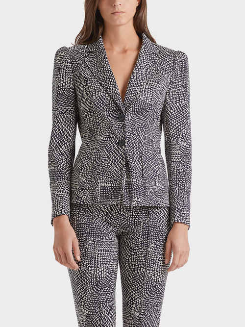 Jacquardblazer mit Schulterbetonung