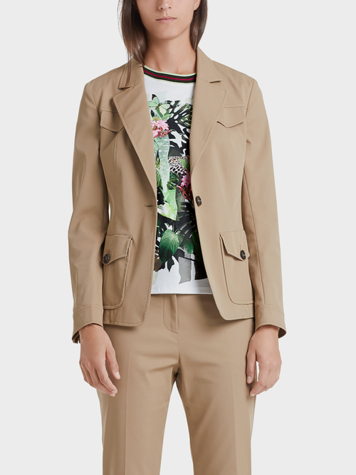 Safariblazer mit Streifenfutter