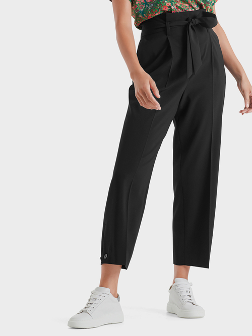 Paperbag pants with pure new wool