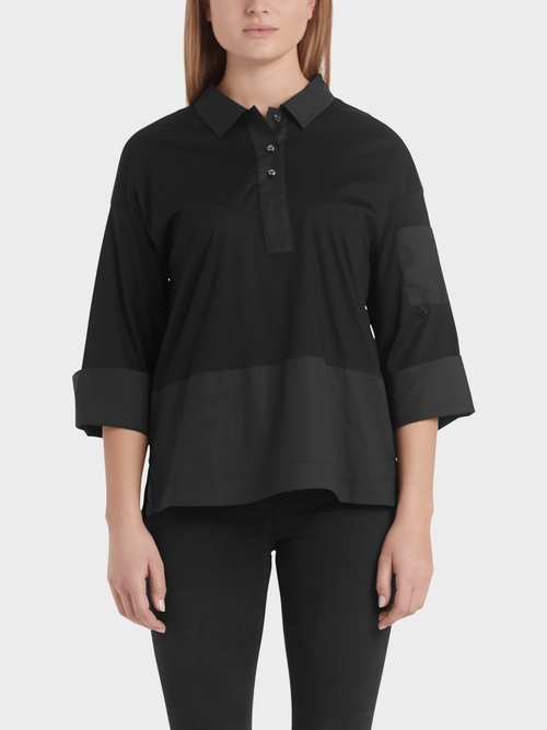 Blouse-style top with pocket detail