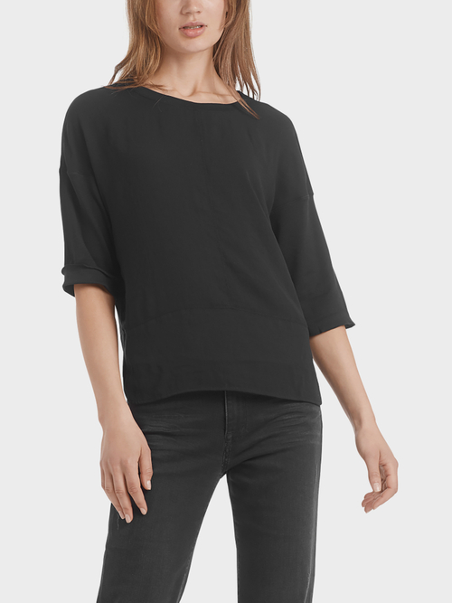 Blusenshirt aus Materialmix