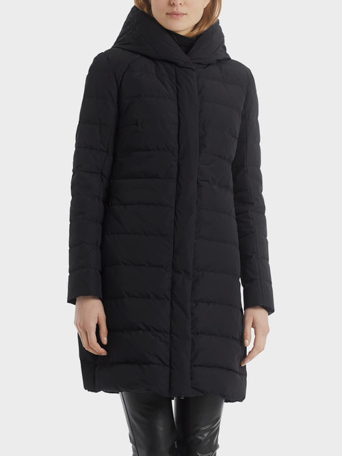 Down Coat with Fun Fur Vest