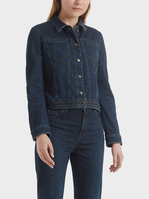 Jeansjacke mit Leodetails