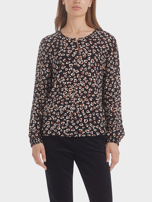 Blouse van viscose
