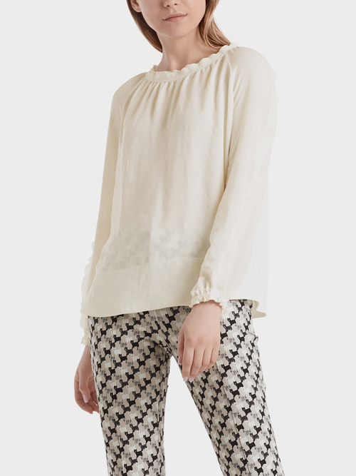 Blusenshirt aus Materialmix