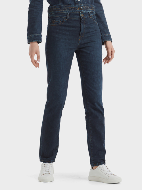 Jeans mit Leodruck
