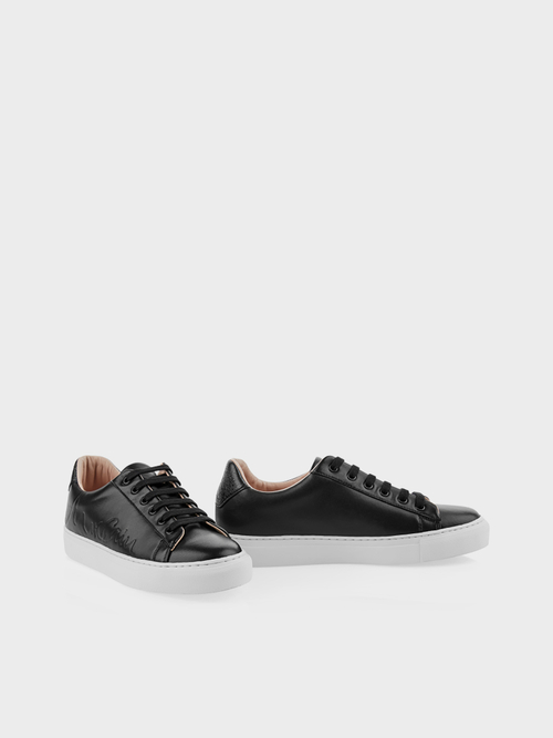 Cassettesneakers met logo-stempeling