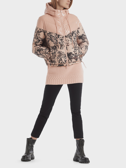 Donsjack met print