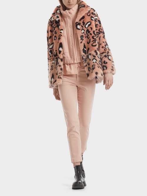 Glamouröse Leo-Fun-Fur-Jacke