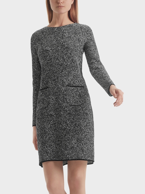 Jacquard dress “Knitted in Germany”