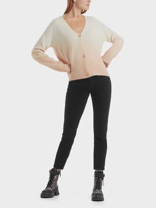 Gebreid vest met dégradé-effect