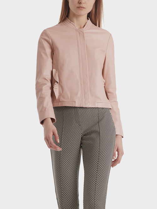 Feminine leather jacket