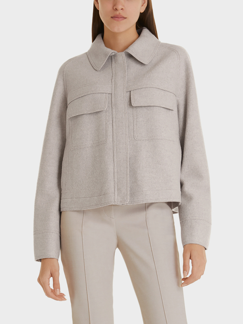 Veste en laine foulée Knitted in Germany