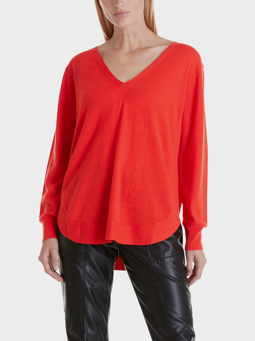 Sweater in wool, silk and cashmere blend