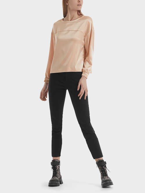 Glänzendes Sweatshirt aus Satin