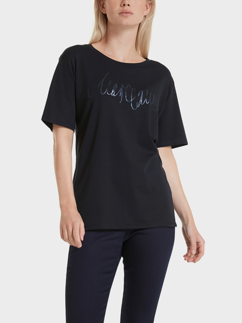 Logo T-shirt with glitter print
