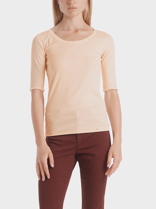 Basic-Shirt aus Baumwolljersey