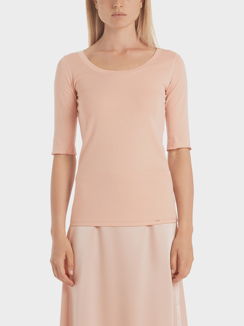 Basic-Shirt aus Baumwolljersey