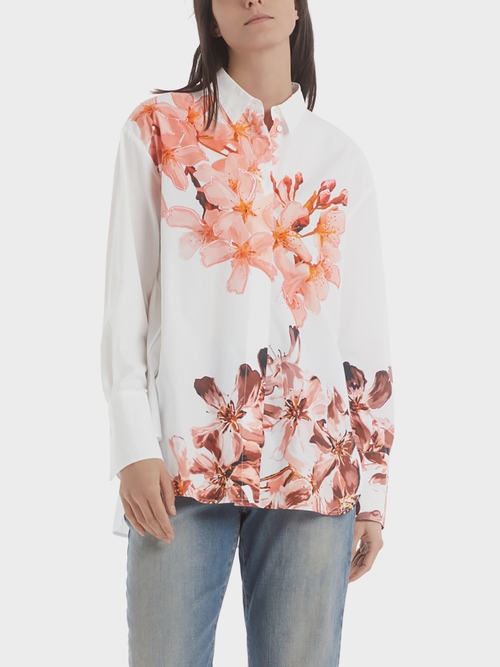 Katoenen blouse met bloemenprint