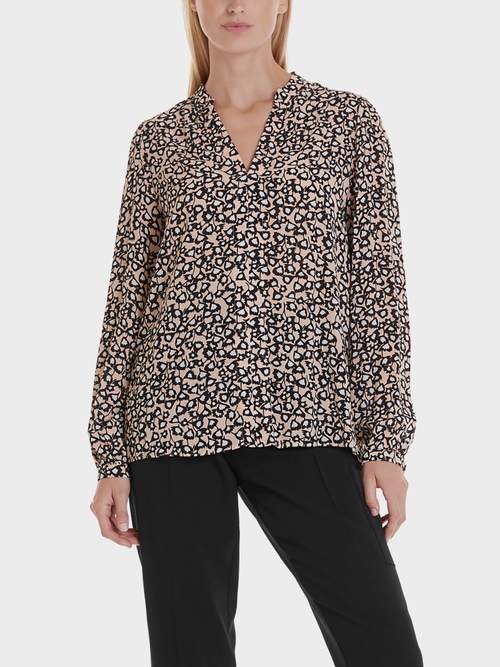 Floral viscose blouse