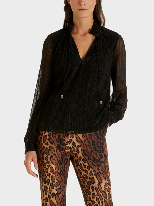 Glitzerbluse mit Swarovski® Kristallen