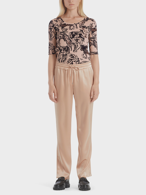 Satinhose im Jogg-Pant-Style