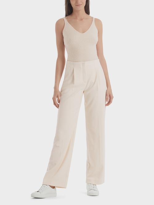 Wijde pantalon met hoge tailleband