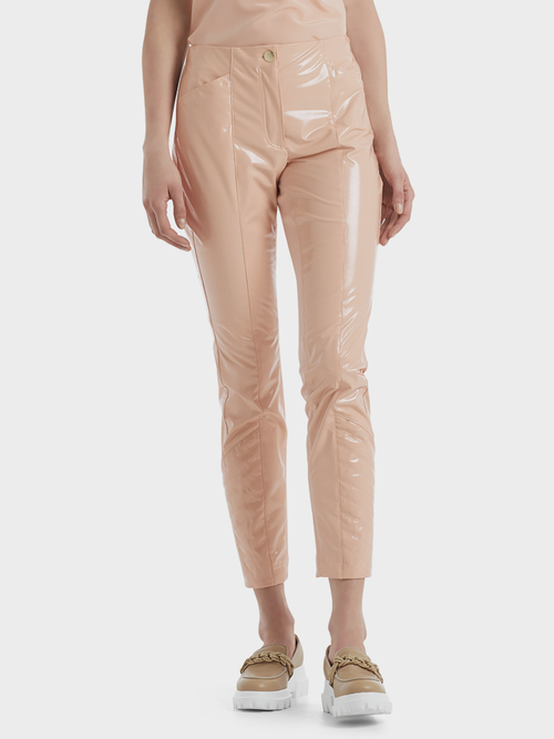 Biker-Hose mit Lackglanz