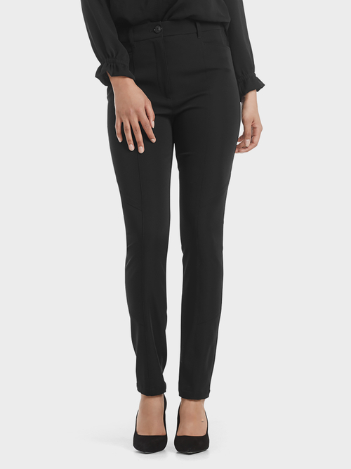 High-Waist-Röhrenhose
