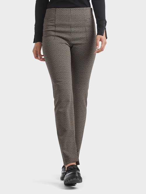 Jersey pants with Pepita pattern