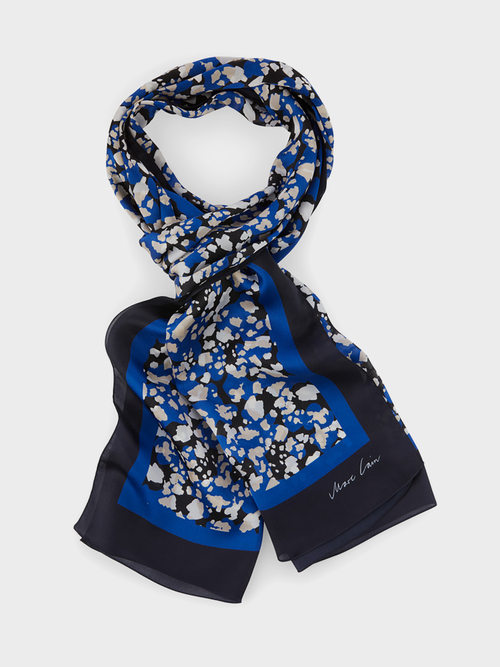Patterned silk scarf